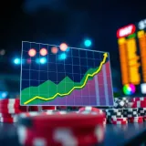 Graph depicting economic impact of online betting in Nigerian market with rising trends