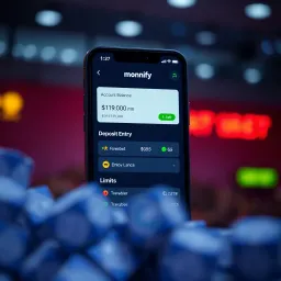 Monnify Mobile Dashboard Featuring Account Balance and Deposit Entry Monnify mobile dashboard displaying account balance and deposit entry fields