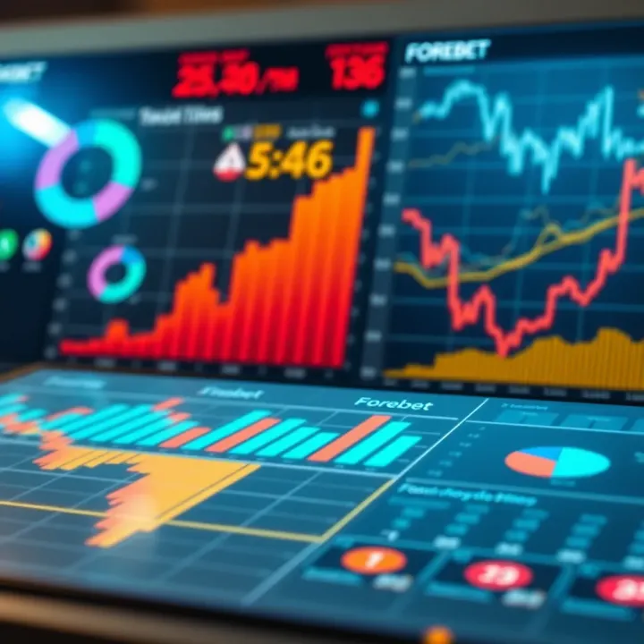 Illustration of football analytics with charts and data insights for improving betting strategies