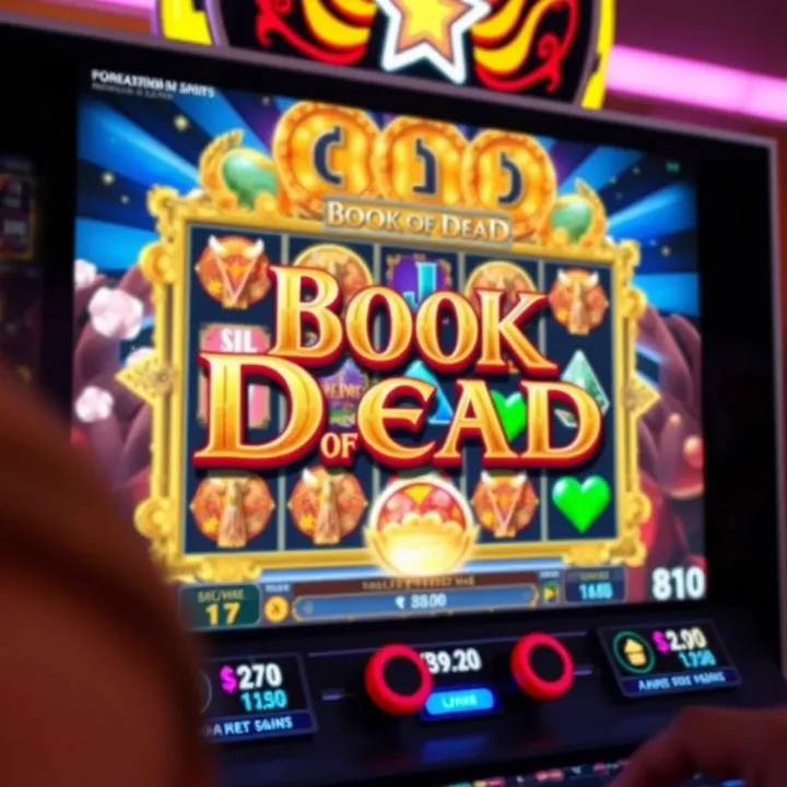 Forebet Book of Dead Slot Game Interface for Nigerian Players Colorful and engaging Book of Dead slot game interface on digital screen