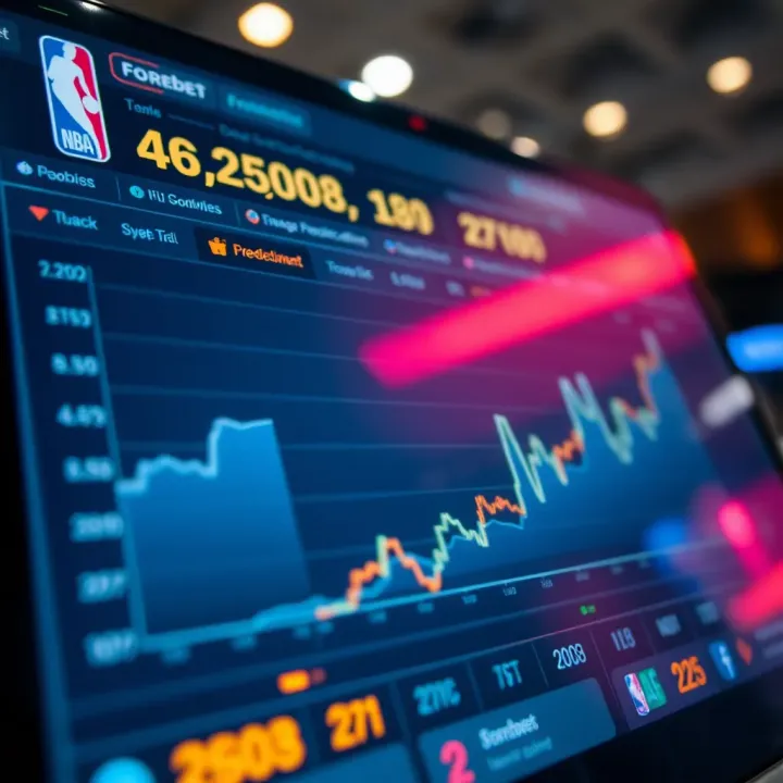 Forebet NBA Match Prediction and Statistical Analysis Graph displaying Forebet's NBA match predictions with statistical analysis
