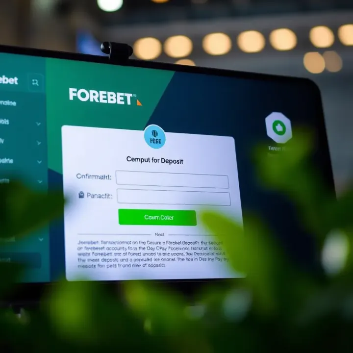 Secure transaction confirmation screen for funding Forebet account via OPay