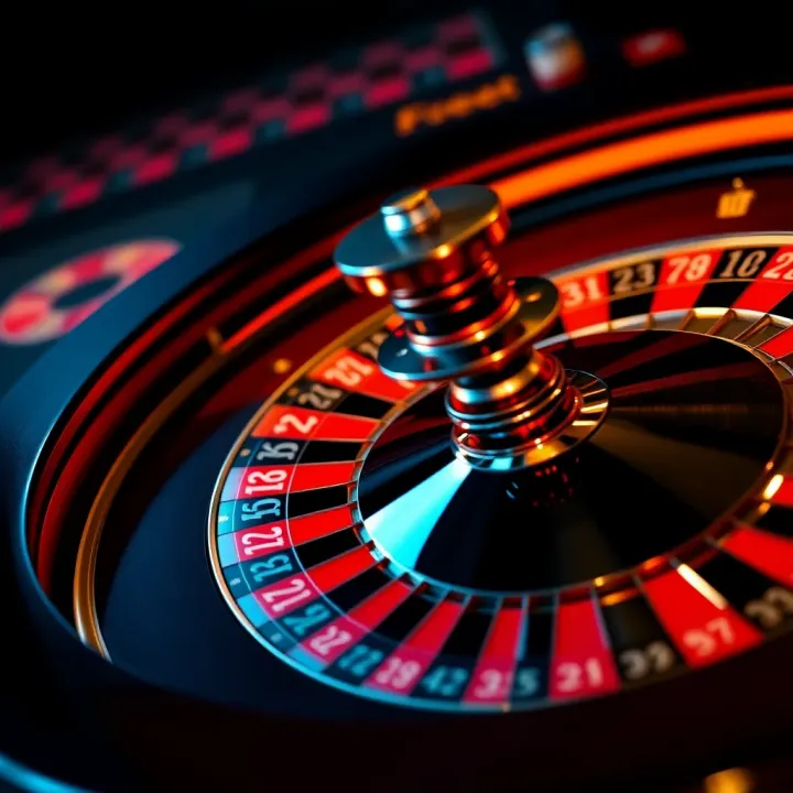 Visual representation of an American roulette wheel highlighting different betting options and odds